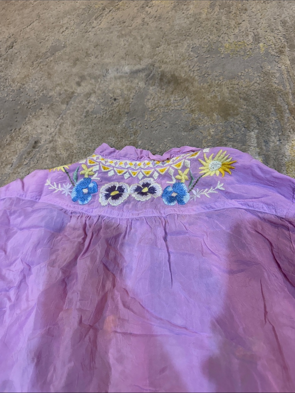 Johnny Was Minodora Blouse In Lavender Frost In Pink size M in EUC - Picture 12 of 12